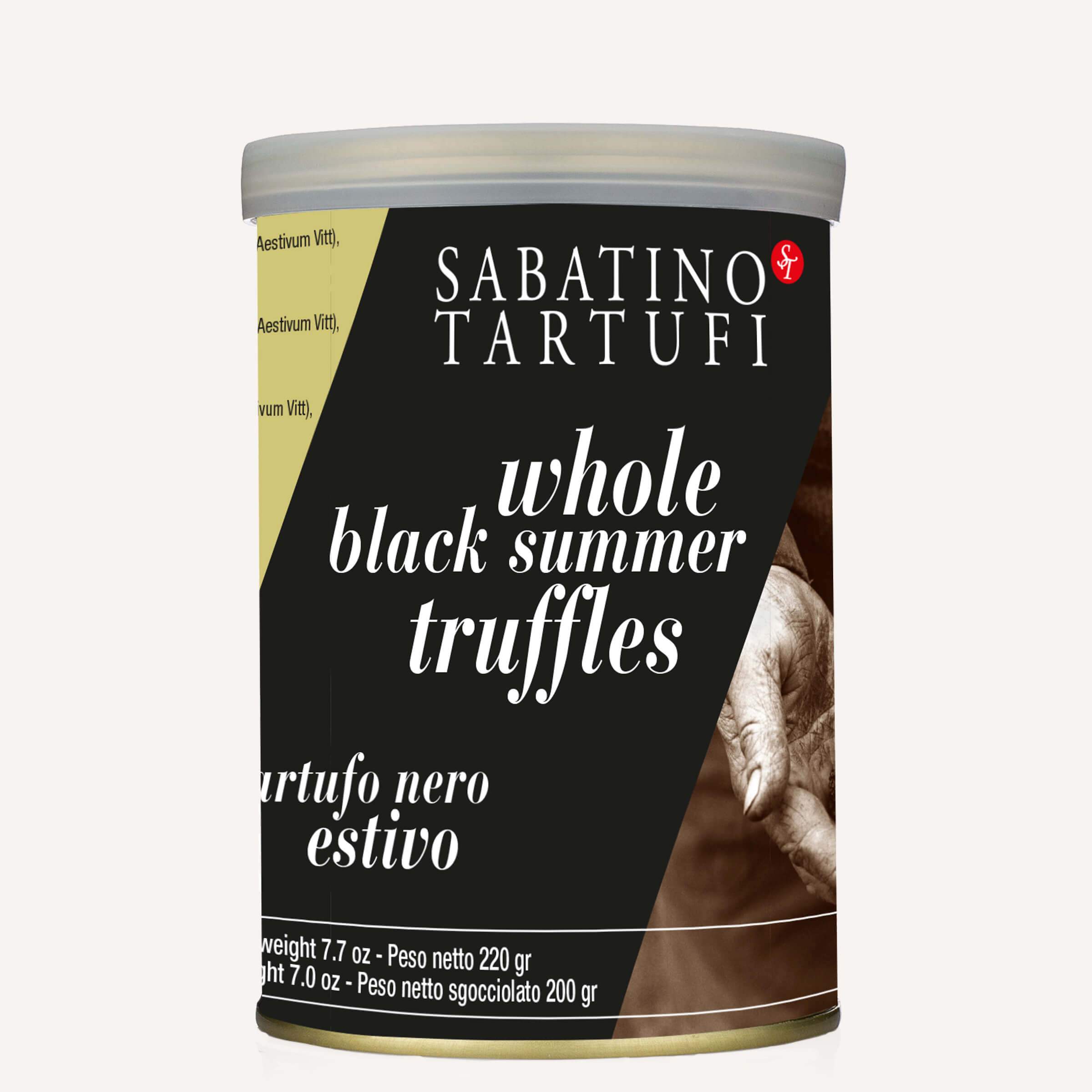 Whole Black Summer Truffles - 7.7 oz - <br> Case Pack 6 Units