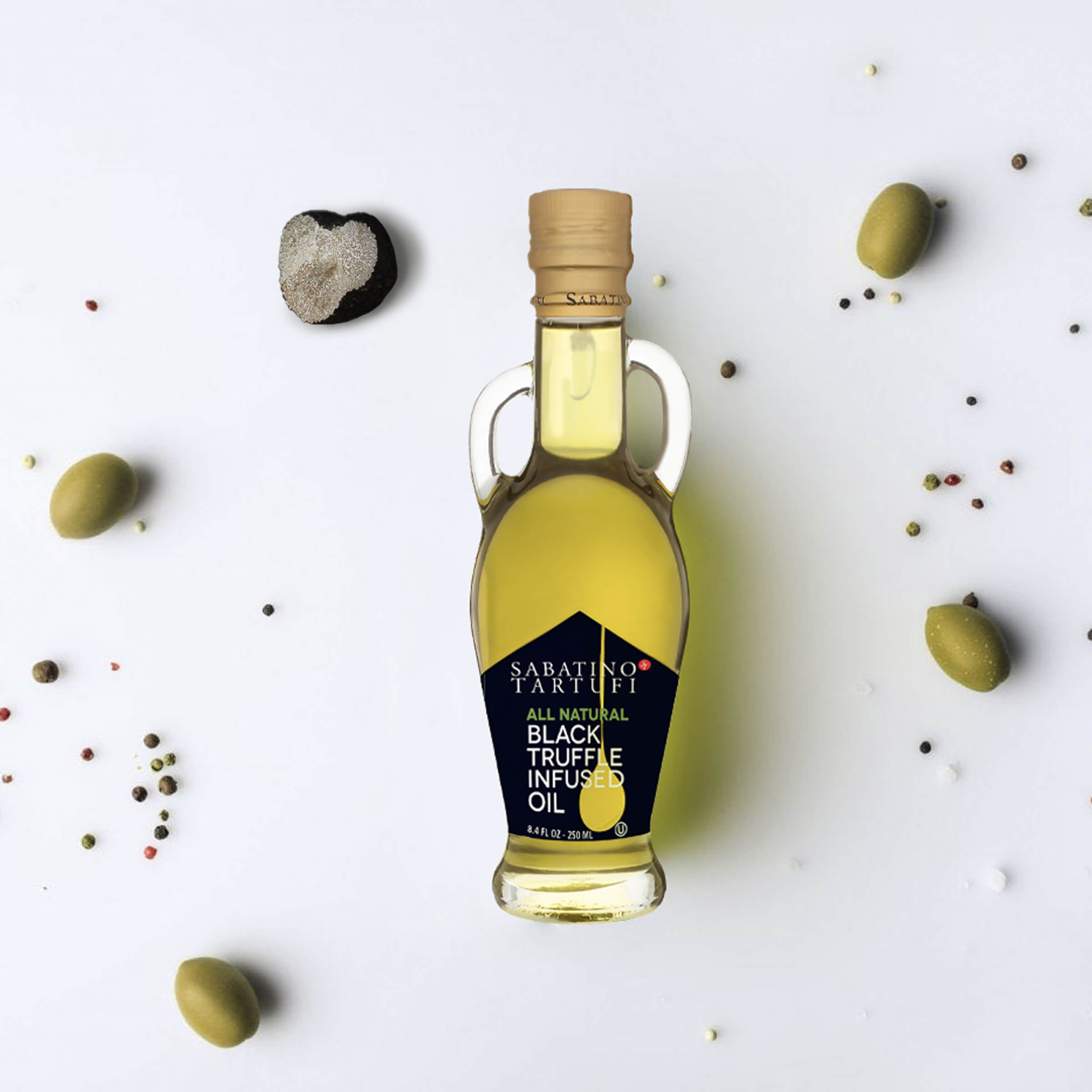 Black Truffle Infused Olive Oil -8.4 fl oz <br> Single Unit