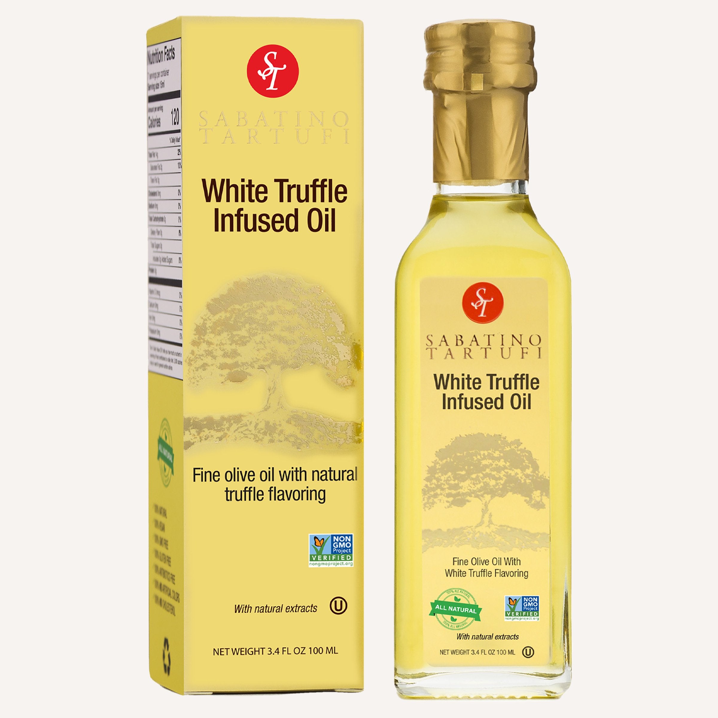 White Truffle Infused Olive Oil - 3.4 fl oz <br> Case Pack 6 Units